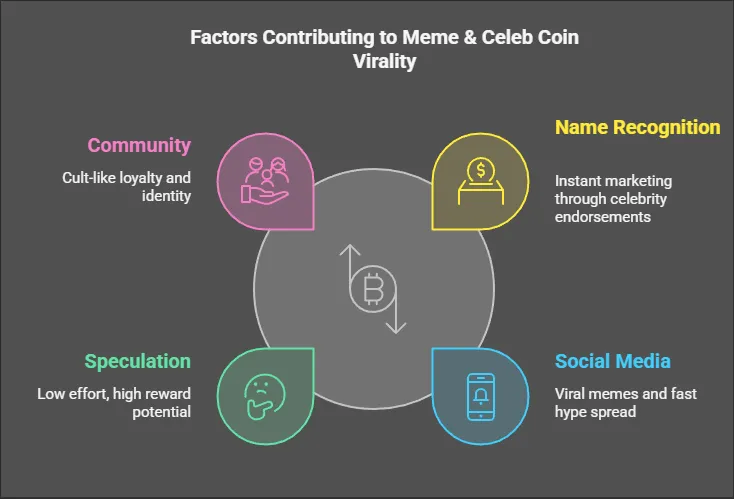 meme and celeb coin virality factors