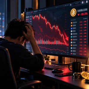 trader experiencing flash crash