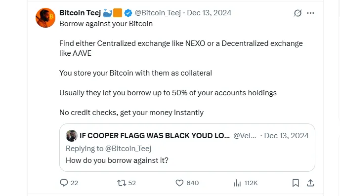 borrow against your bitcoin