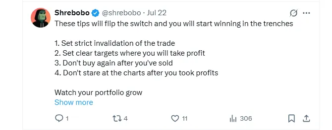 Avoid Bag Holding Tips