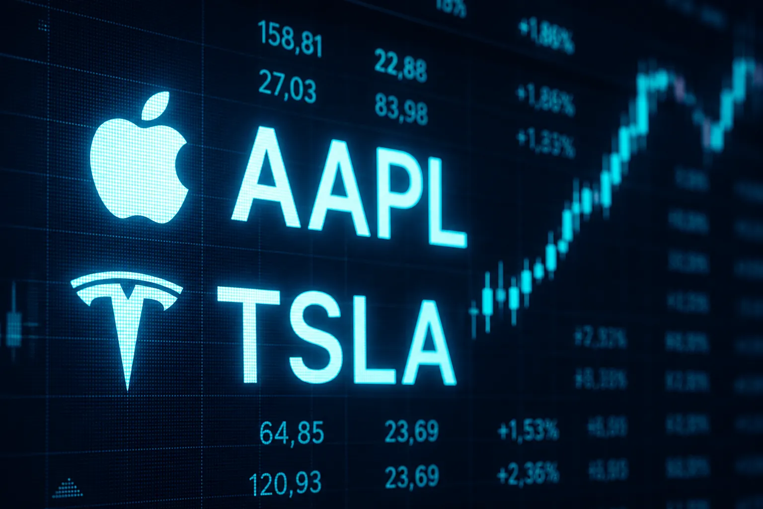 apple and tesla stocks