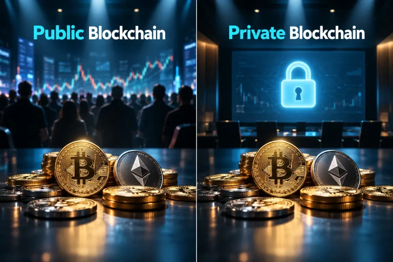 public and private blockchain