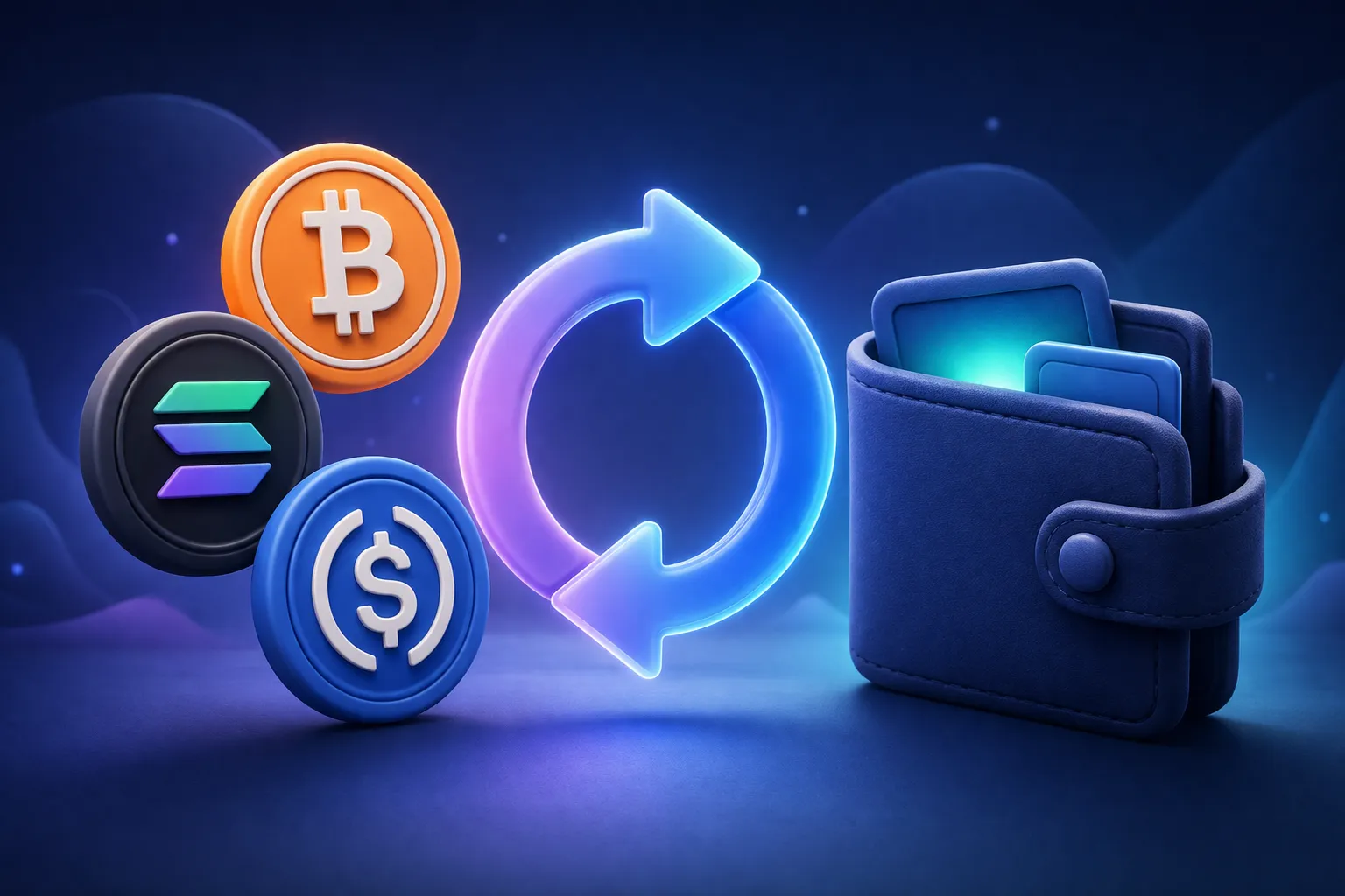 swap crypto directly from wallet